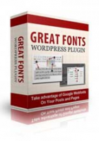 Great Fonts Plugin For WordPress 